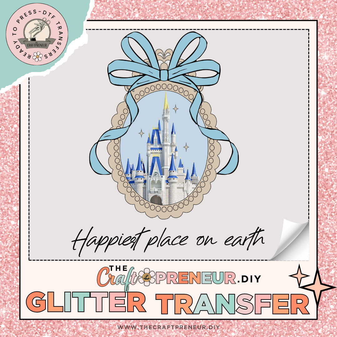 Magic Castle GLITTER Transfer