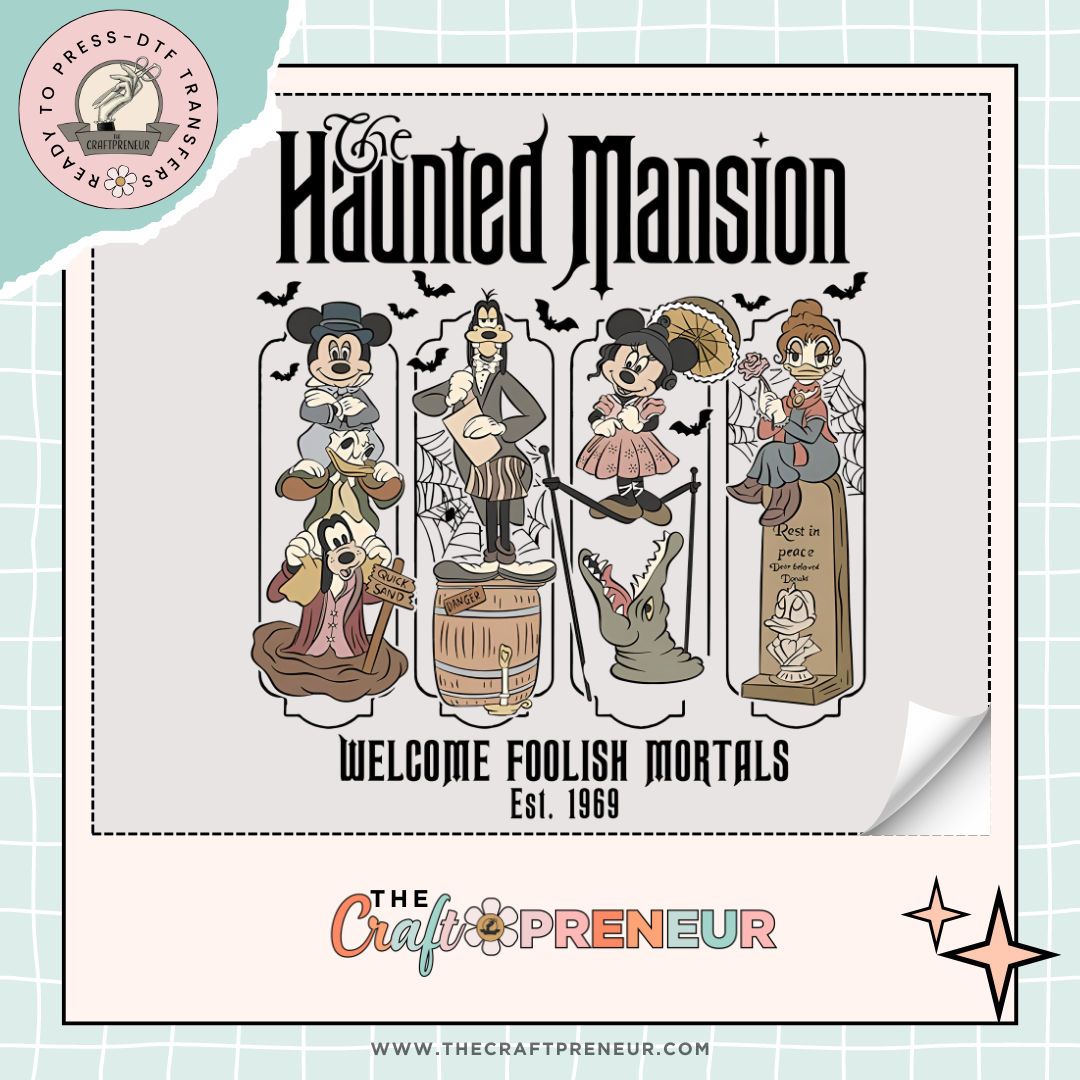 Haunted Mansion Retro Transfer