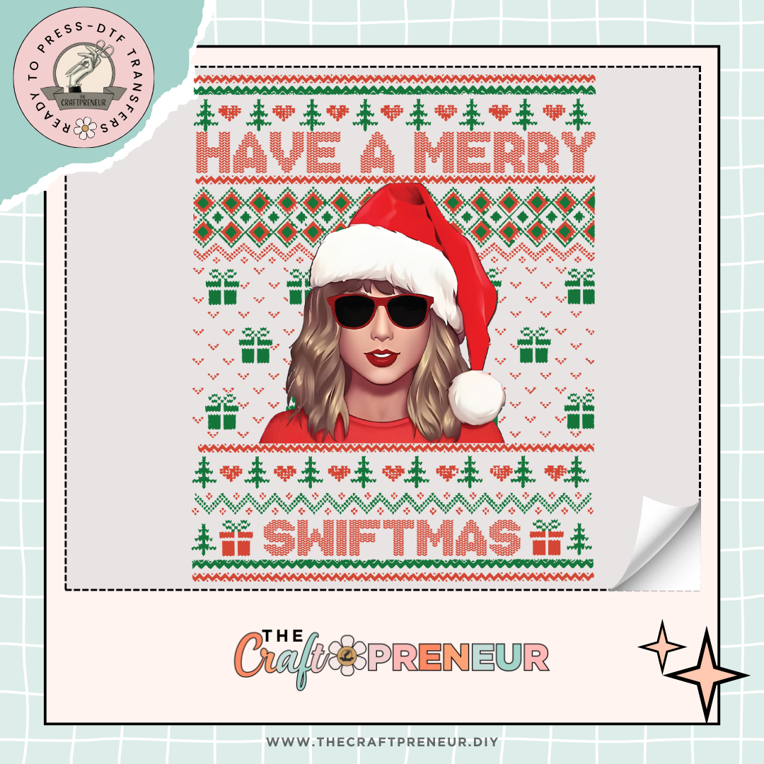 Merry Swiftmas Ugly Sweater Transfer