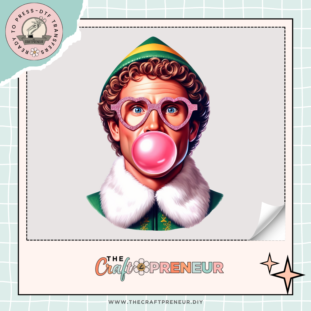 Buddy the Elf Bubble Transfer