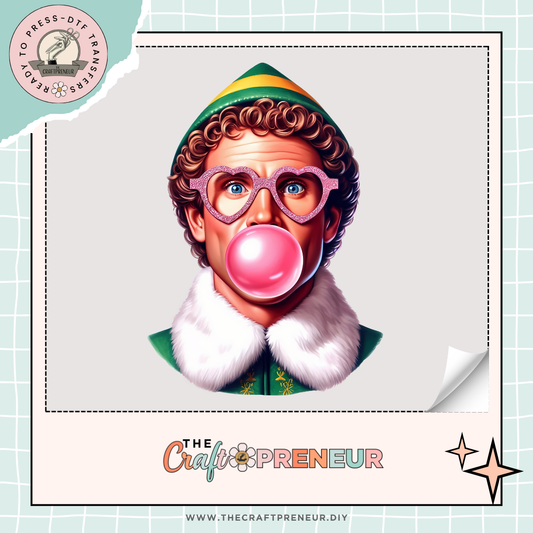 Buddy the Elf Bubble Transfer