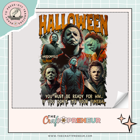 Michael Myers Retro Concert Tee Transfer