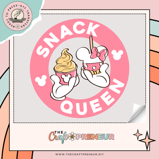 Disney Snack Queen - DTF Transfer