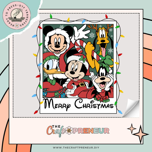 Disney Polaroid Christmas Transfer