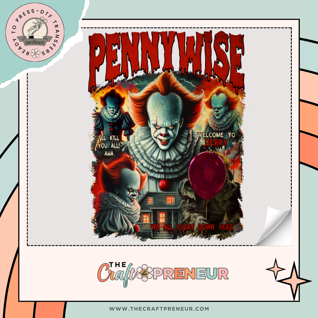 Pennywise Retro Concert Tee Transfer