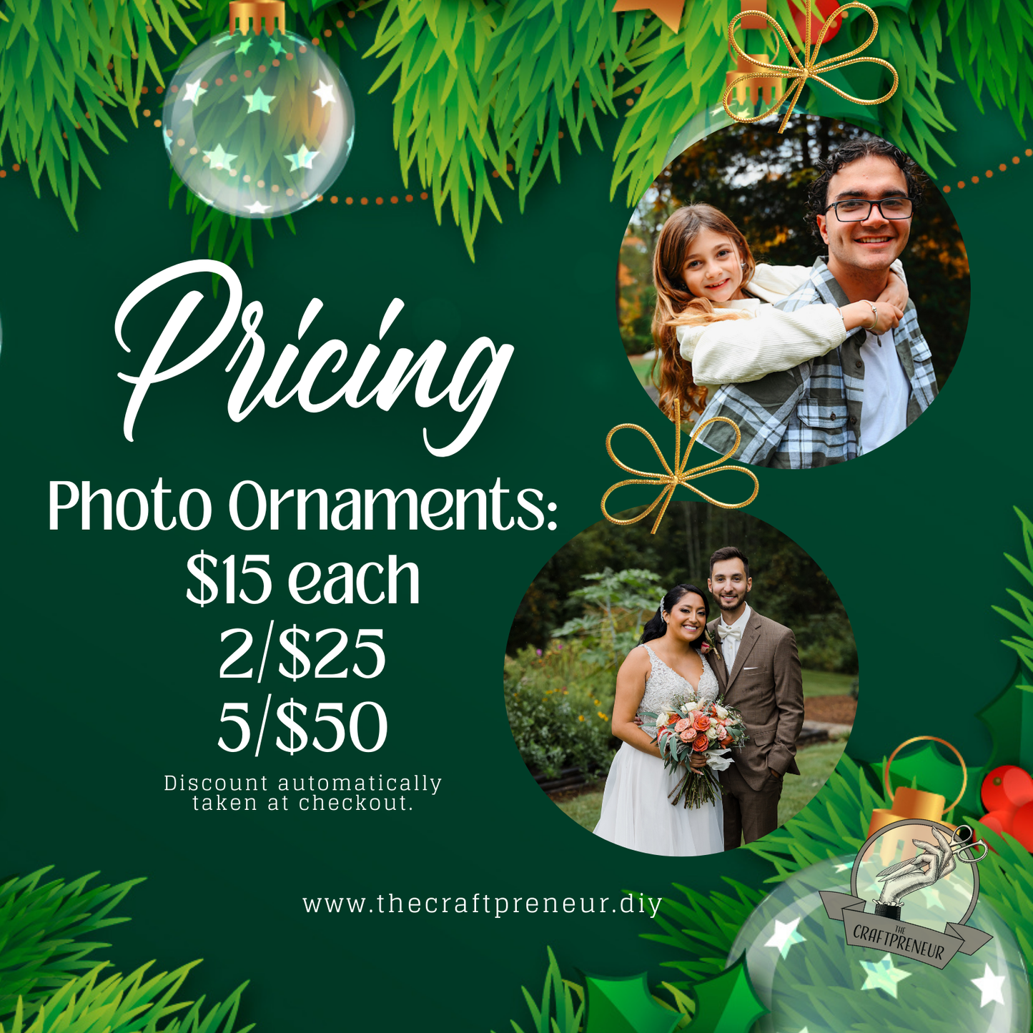 Custom Photo Ornaments