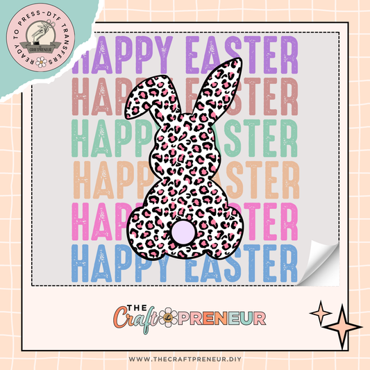 Pastel Happy Easter Transfer