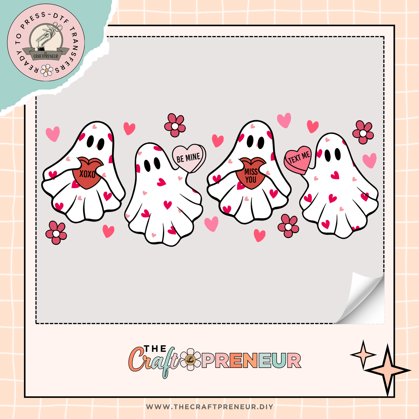 Conversation Heart Ghosts Transfer