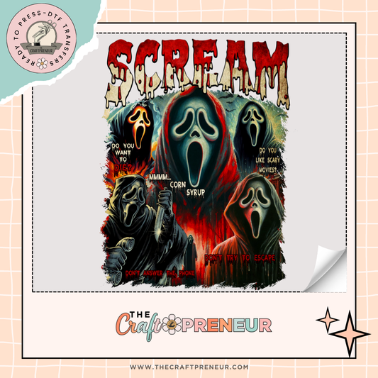 Scream Retro Concert Tee Transfer