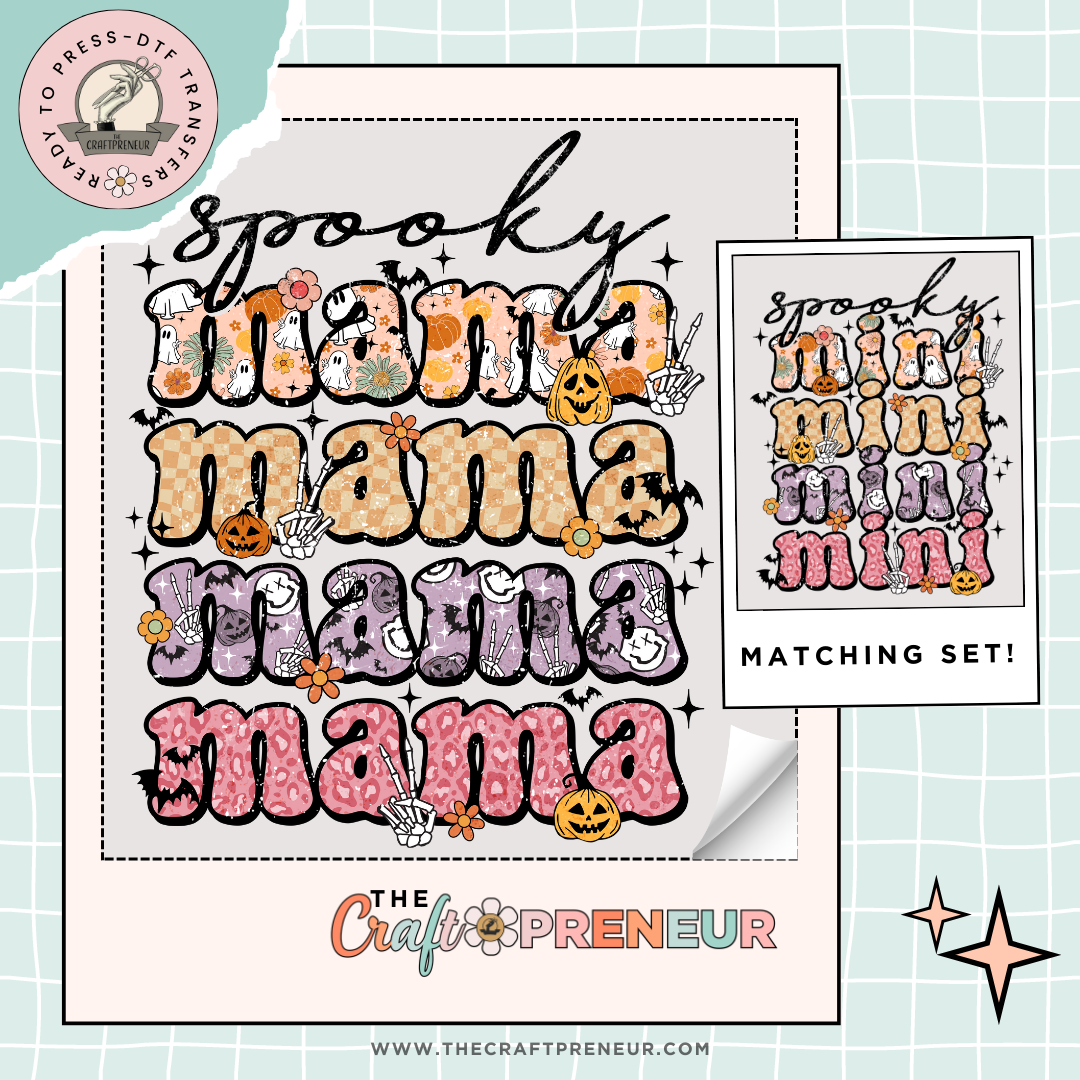 Spooky Mama/Spooky Mini (Matching Set!) Transfers