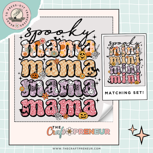 Spooky Mama/Spooky Mini (Matching Set!) Transfers