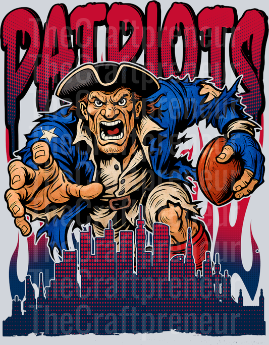 Pats Drip Skyline DTF Transfer