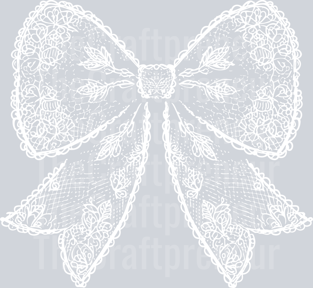 Lace Coquette Bow DTF Transfer