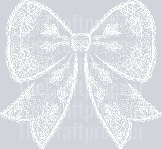 Lace Coquette Bow DTF Transfer