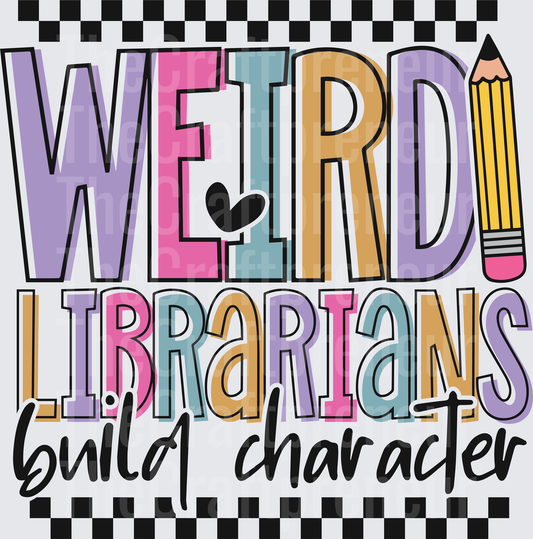 002_School_Jobs_Retro_Checkerboard_Tall Letter_Typography_School Librarian_Back