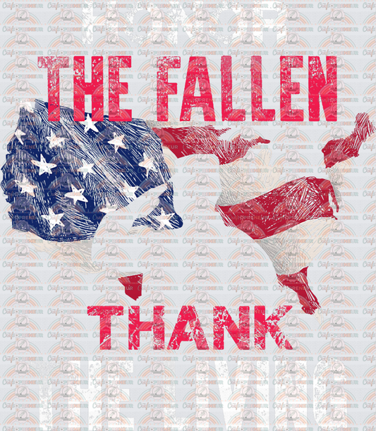 USA_Military_Fallen Soldier_Memorial Day_Honor the Fallen_Thank the Living_Silhouette_Soldier