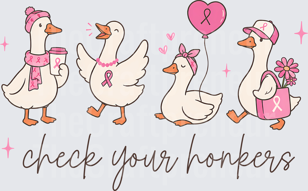 Causes_Cancer_BCA_Goose_Check Your Honkers_Pink Ribbon_Breast cancer Awareness
