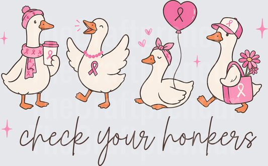 Causes_Cancer_BCA_Goose_Check Your Honkers_Pink Ribbon_Breast cancer Awareness