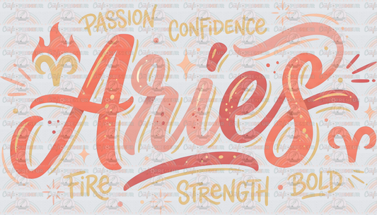 002_Zodiac_Astrology_Astrological Signs_Script_Typography_Watercolor_ARIES