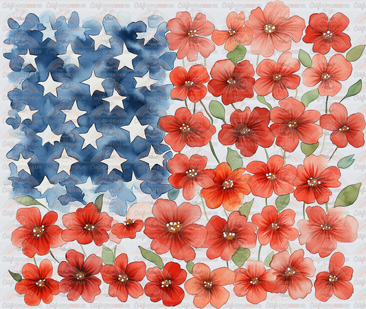 USA_4th of July_Flag_Watercolor_Flowers