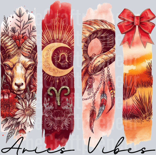 Aries Boho Zodiac DTF Transfer