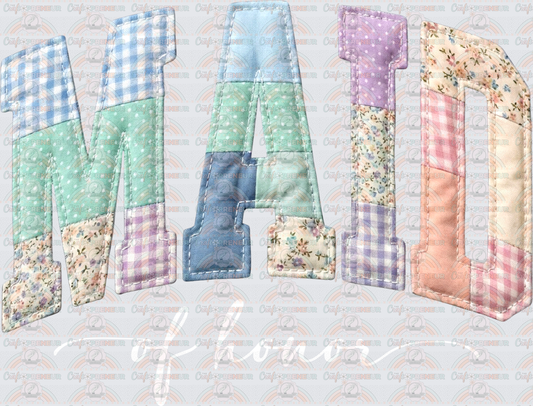 002_Family_Wedding_Bride_Famiily Set_Bridal Party_Patchwork_Preppy_Pastel_Varsity_Maid of Honor_White