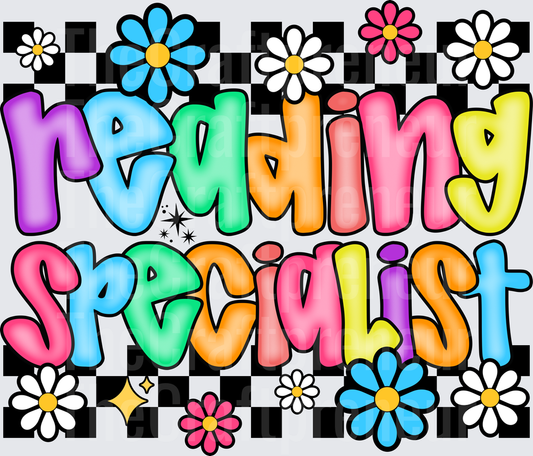 002_School_Teacher_B2S_Checkerboard_Retro_Typography_Reading Specialist