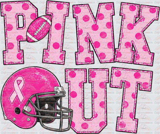 Sports_Football_Cheer_Causes_Breast Cancer Awareness_Pink Out_Pink Ribbon_Varsity_October Causes_Polkadot_Stack