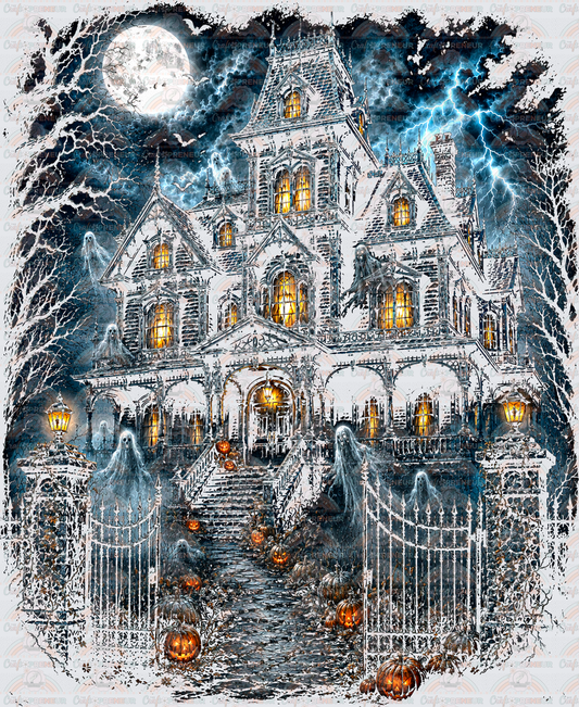 Halloween_Haunted House_Halftone_Color_Spooky Season_Ghosts_Best on Black_July 2026