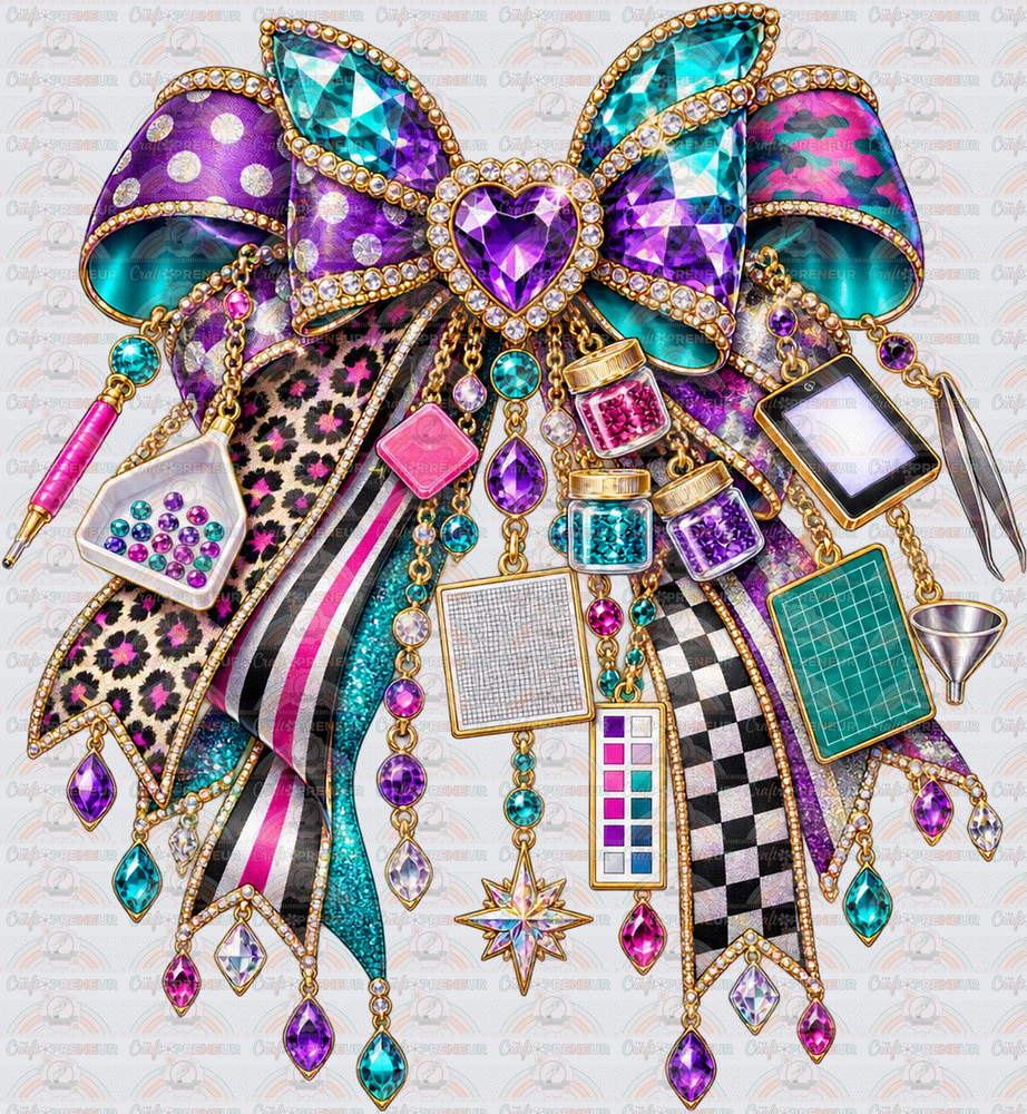 Hobbies_Crafting_Diamond Painting_Charm Bow_Rhinestones_Gemstone