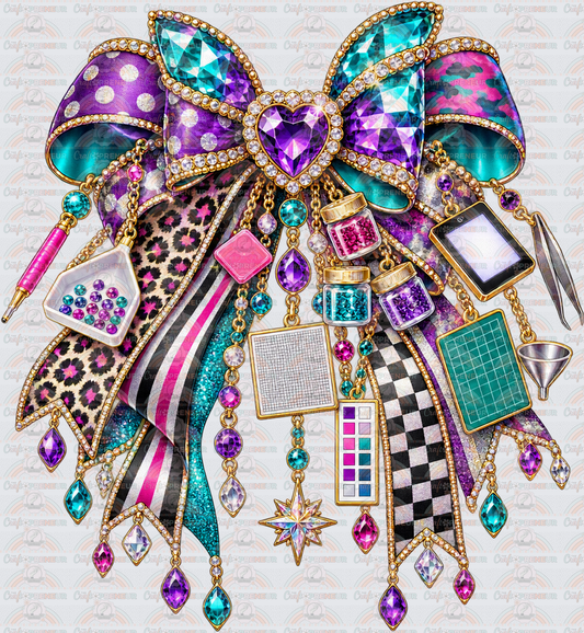 Hobbies_Crafting_Diamond Painting_Charm Bow_Rhinestones_Gemstone