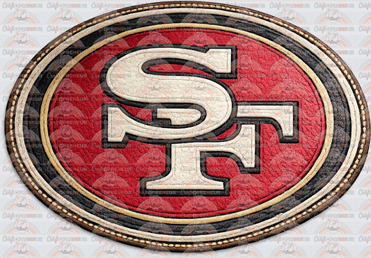 Faux Leather Patch_San Francisco_49ers