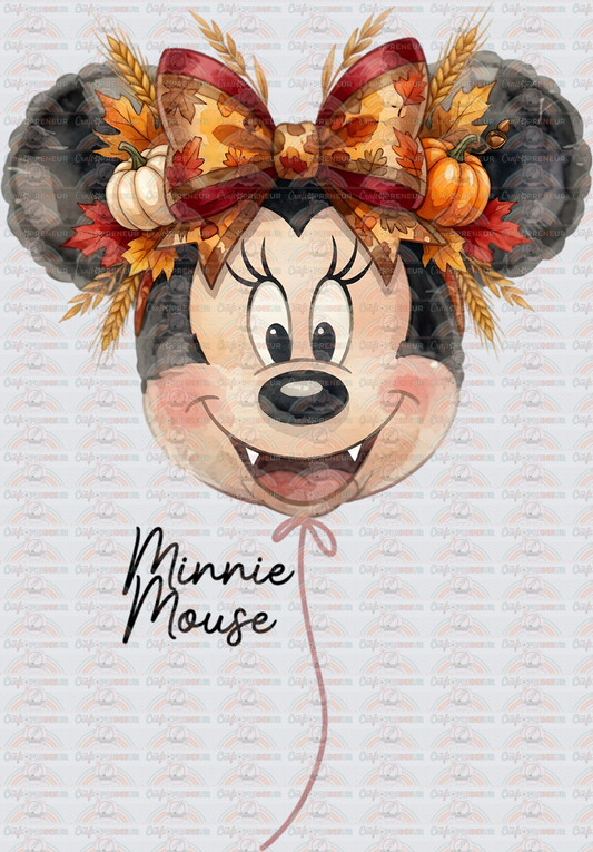 001_Disney_Fall_Thanksgiving_Balloons_Mickey Balloons_His and Hers_Mickey and Minnie_Pilgrim_Autumn_Minnie Mouse