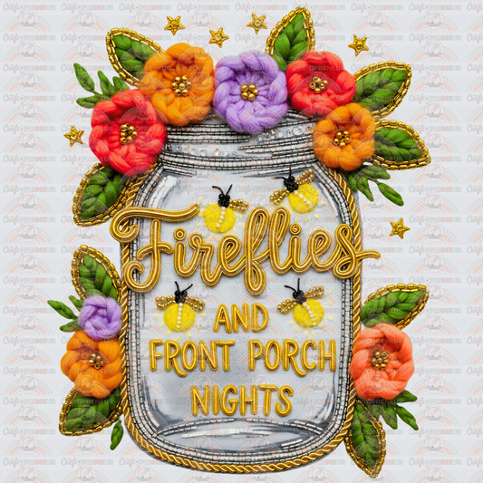 Animals_Bugs_Fireflies_Fireflies and Front Porch Nights_Country Music_Canning_Lyrics_Faux Yarn_Hyper Realistic_KP