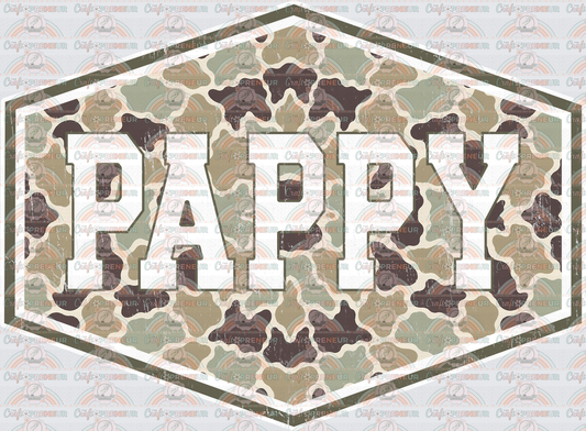 002_Dad_Fathers Day_Badge_Camo_Grandparent_Grandfather_Pappy 1