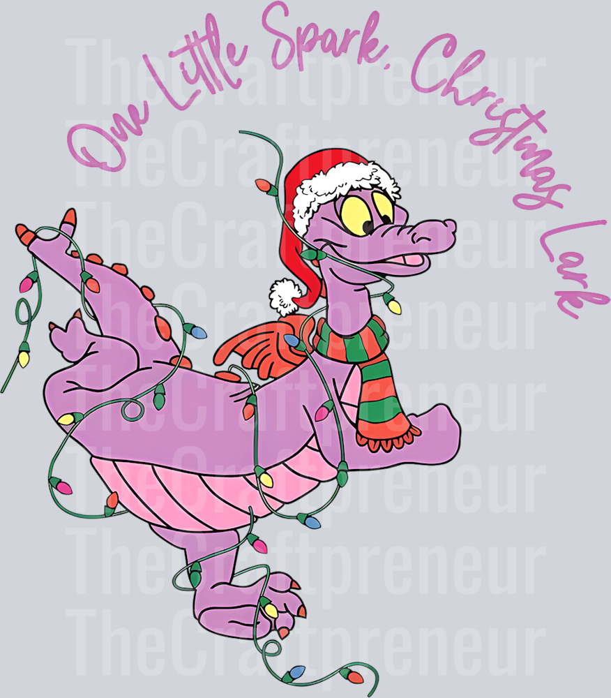 Imagination Pink Fig Christmas DTF Transfer
