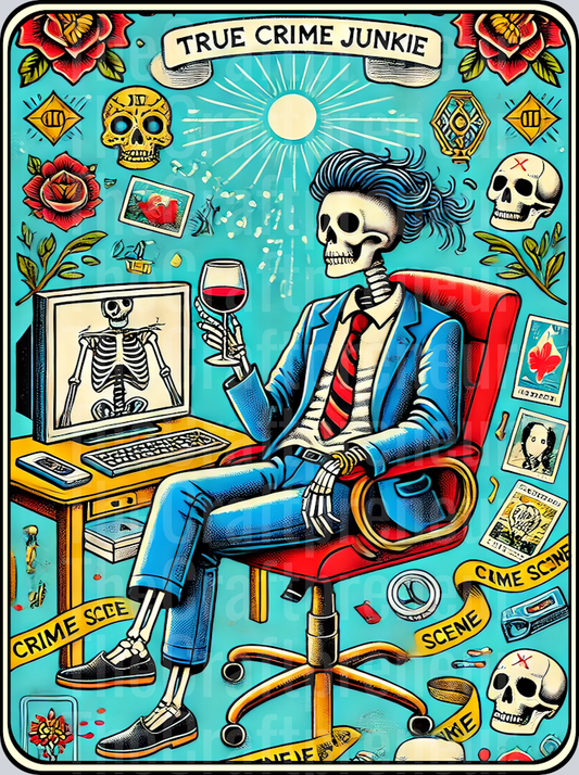 The True Crime Junkie 3 Tarot Card DTF Transfer