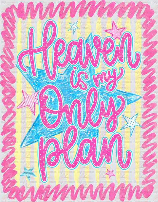 Faith_Preppy_Heaven is My Only Plan_Squiggle_Preppy Lines_Girly_Boutique Style