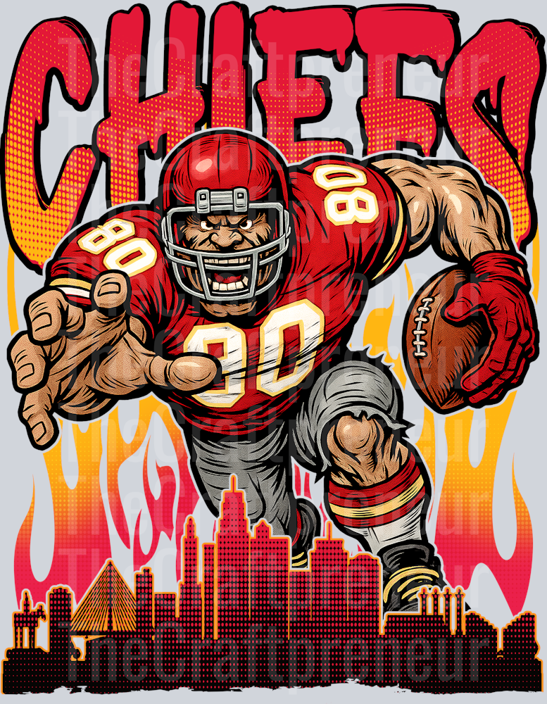 Chiefs Drip Skyline DTF Transfer