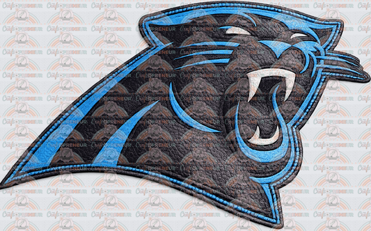 Faux Leather Patch_Carolina_Panthers