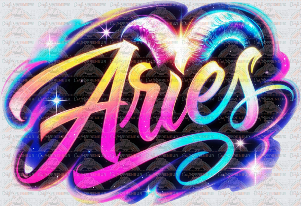 002_Zodiac_Astrology_Neon_Astrological Signs_Celestial_Aries