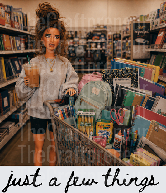 School_Teacher_Ratchet Barbie_Shopping_School Supplies_Iced Coffee_Top Knot_Black