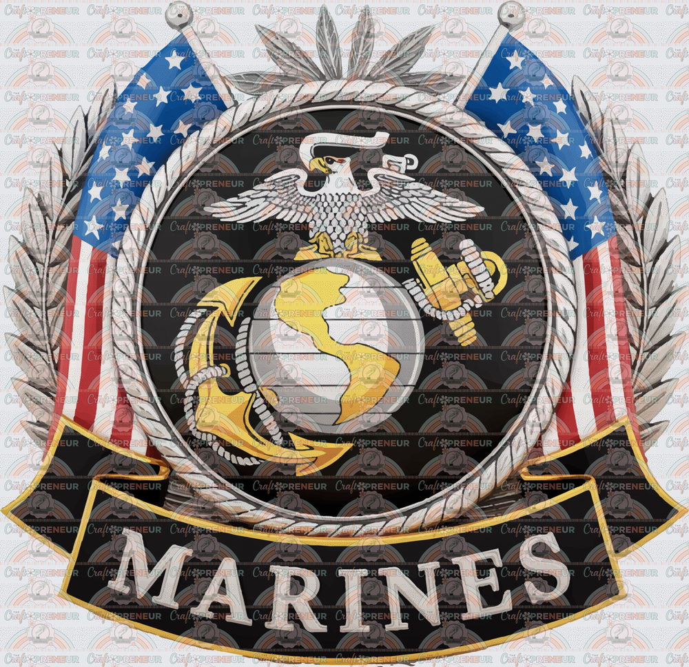 USA_Military_Marines_Crest_Eagle Globe Anchor_Soldier