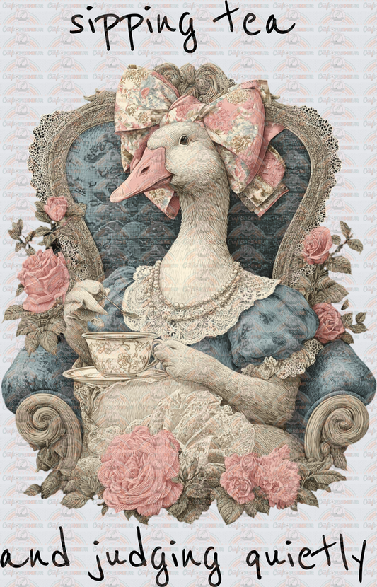 Animals_Goose_Grannycore_Sarcasm_Grand Millenial_Vintage_Bridgerton_Spill the Tea_Black
