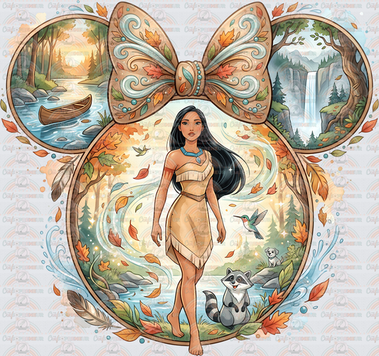 002_Disney_Princess_Watercolor_Mouse Ears_Minnie Ears_Pocahontas