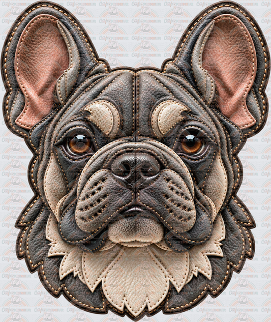 002_Dogs_Breeds_Faux Leather_Exclusive_Frenchie_French Bulldog_Grey