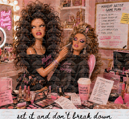 Jobs_Makeup Artist_Ratchet Barbie_MUA_Beauty Salon_Hair Salon_Drag Queen_Sephora_Girly_Set it And Dont Break Down_Black
