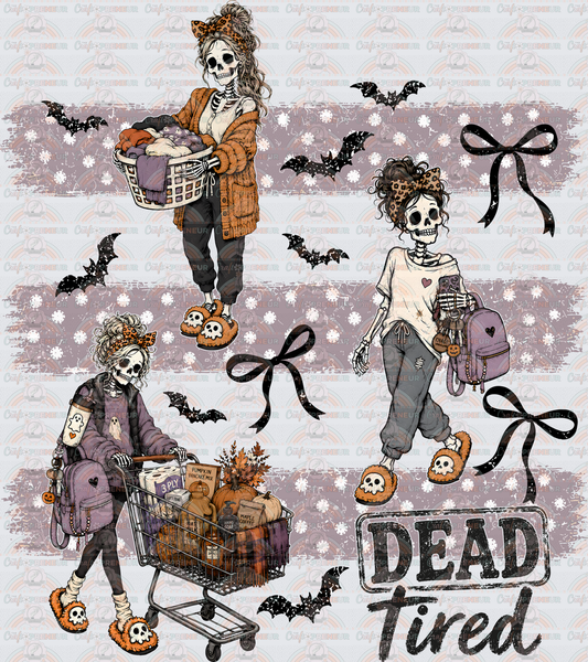 Halloween_Mama_Sarcasm_Dead Tired_Preppy Lines_Brush Stroke_Coquette Bow