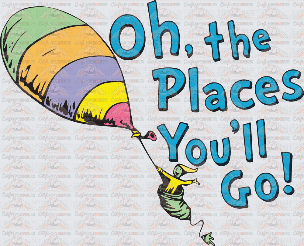 Books_Childrens Books_Dr Suess_Oh the Places Youll Go_Hot Air Balloon