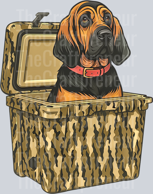Bloodhound Camo Cooler DTF Transfer